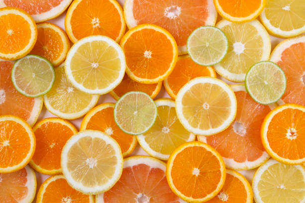 istock Healthy Food Background with Citrus Fruit 963824188