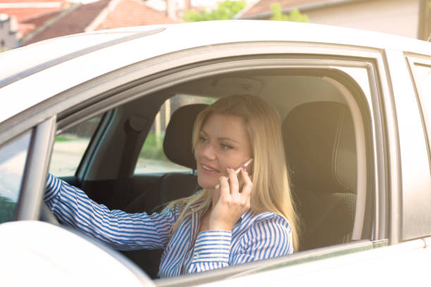 istock Informing her colleagues that she's on her way. 963834228