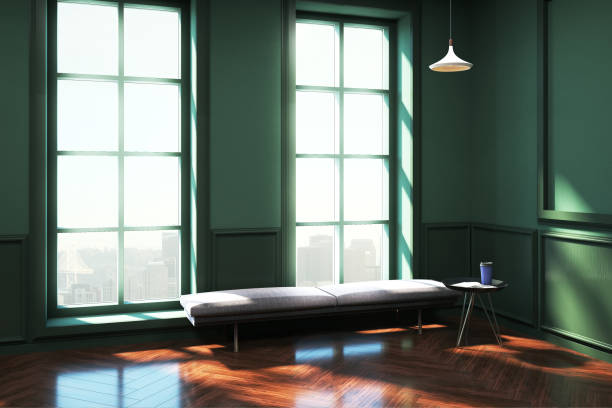 istock Classic green living room 963841682