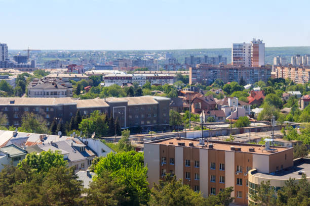 istock Aerial view on the Kharkiv city in Ukraine 963841882