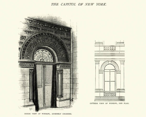 istock Architecture, Detail of New York State Capitol, 19th Century 963841934