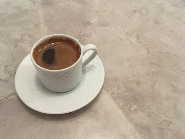 istock Turkish coffee on the marble background 963857390