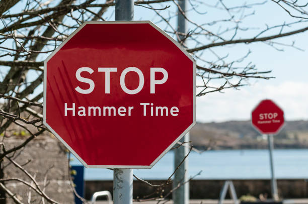 istock Sign at a stop junction in Ireland saying 