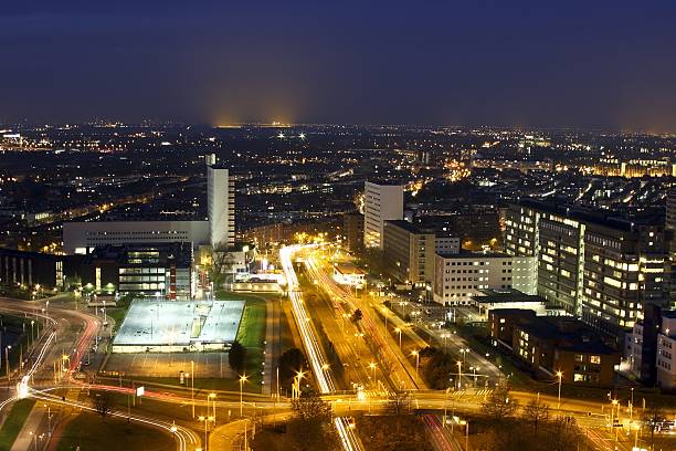 istock Rotterdam city by night in the Netherlands 96389020