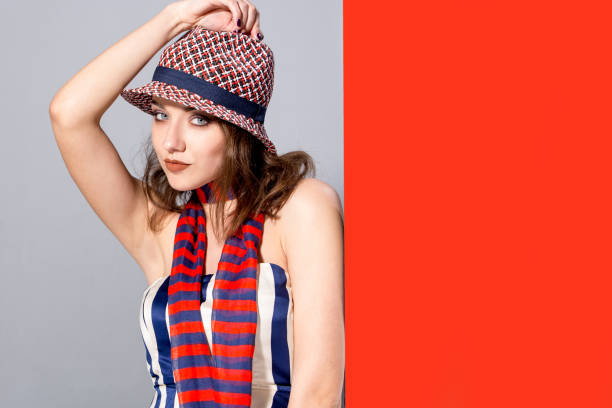 istock Summer woman in a hat 963893812