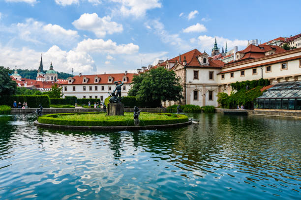 istock Small pond in Wallenstein Garden in  Prague, Czech Republic 963898780