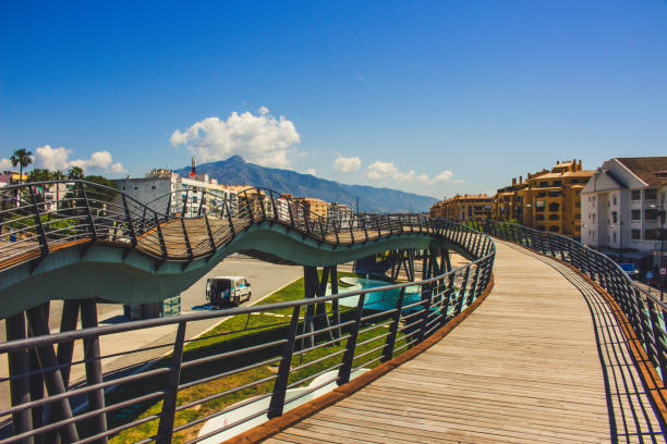 Boulevard San Pedro de Alcantara. Promenade in the city of San Pedro de Alcantara, Marbella. Malaga Province, Andalusia, Spain. Picture taken – 22 may 2018.