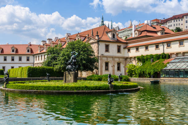 istock Small pond in Wallenstein Garden in  Prague, Czech Republic 963900422