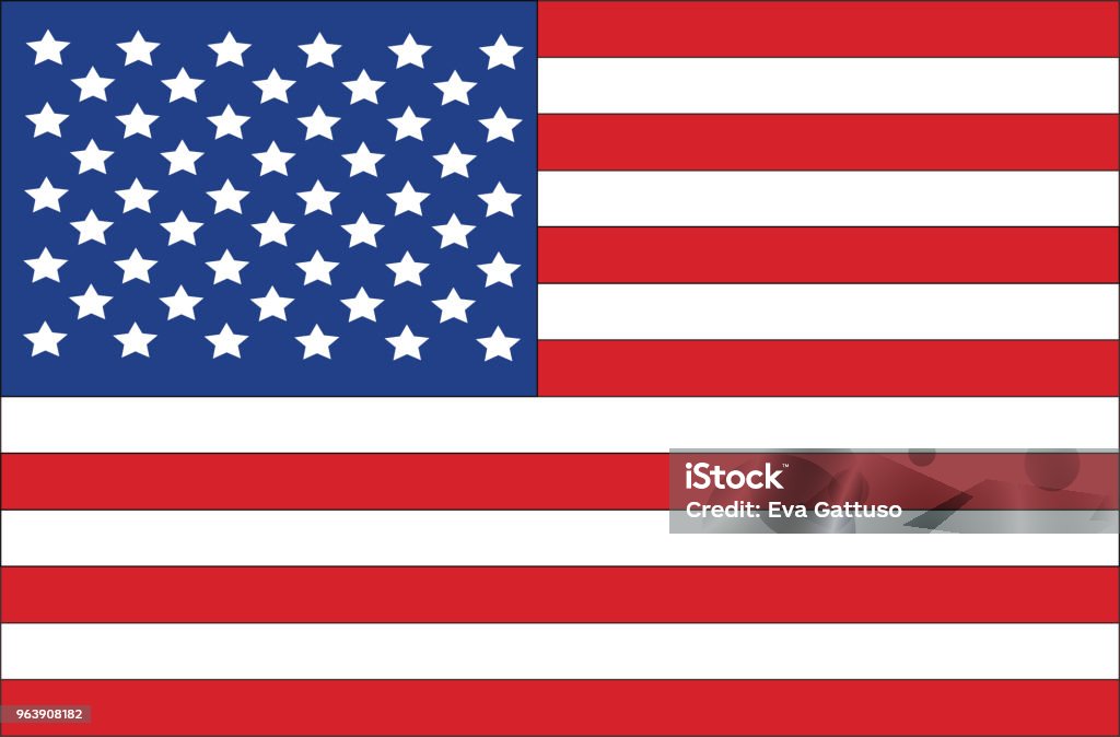 Illustration of an American Flag Vector Illustration American Flag stock vector