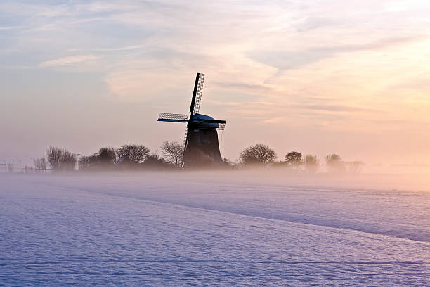 istock Traditional dutch windmill in wintertime the Netherlands 96391478
