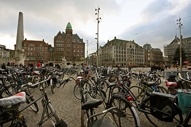 istock Thousands of bicycles on the Dam in Amsterdam Netherlands 96391798