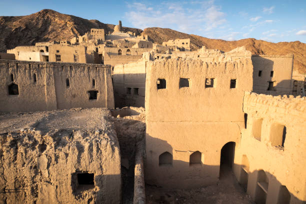 Abandoned Village Birkat-Al-Mouz - Oman stock photo