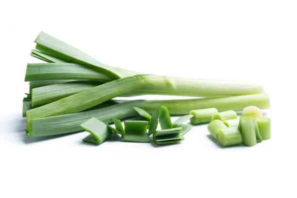 istock young green garlic isolated on white background 963929354