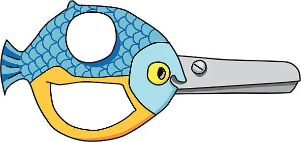 Vector illustration of Scissor for Kids