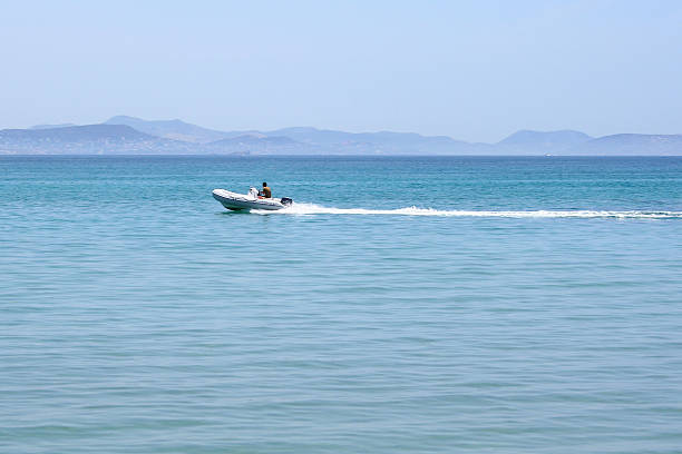 Speed-Boat Speeding stock photo
