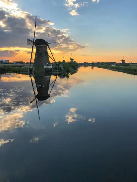 Photo of The Kinderdijk windmills