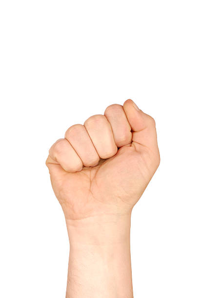 istock Hand making a fist isolated on white 96394644