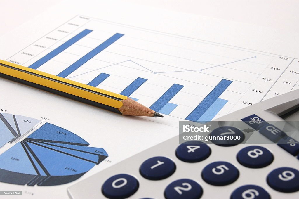 business chart  Analyzing Stock Photo