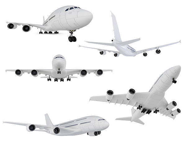 istock Collage of isolated airplane 96395395