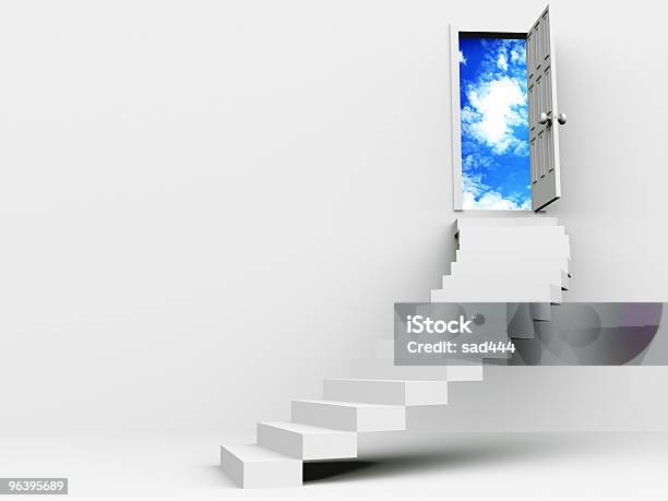 Stair Stock Photo - Download Image Now - Architecture, Blue, Built Structure