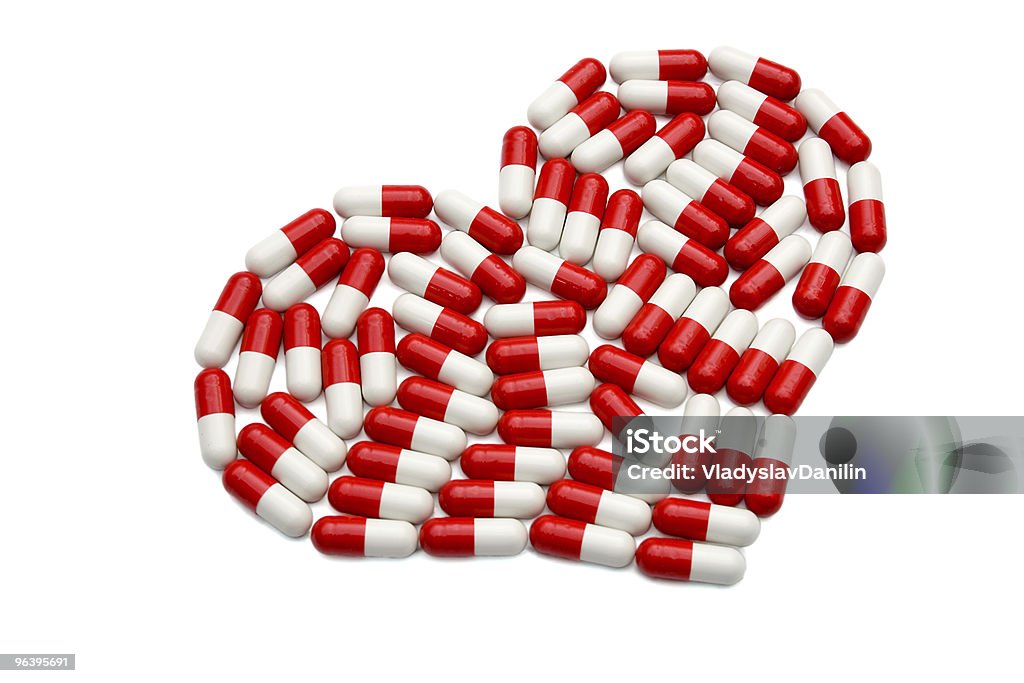 Rouge Comprimés - Photo de Antibiotique libre de droits