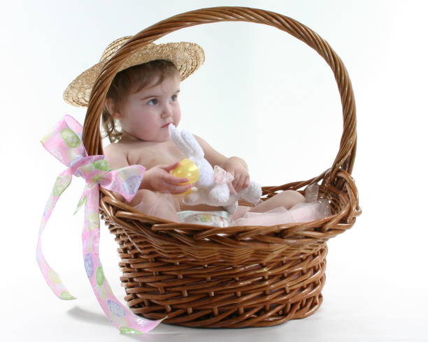 istock Easter Baby in a Basket 96396291