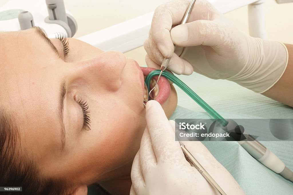 Patient at the dentist 2  Adult Stock Photo