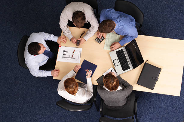 istock leadership at business meeting 96397241