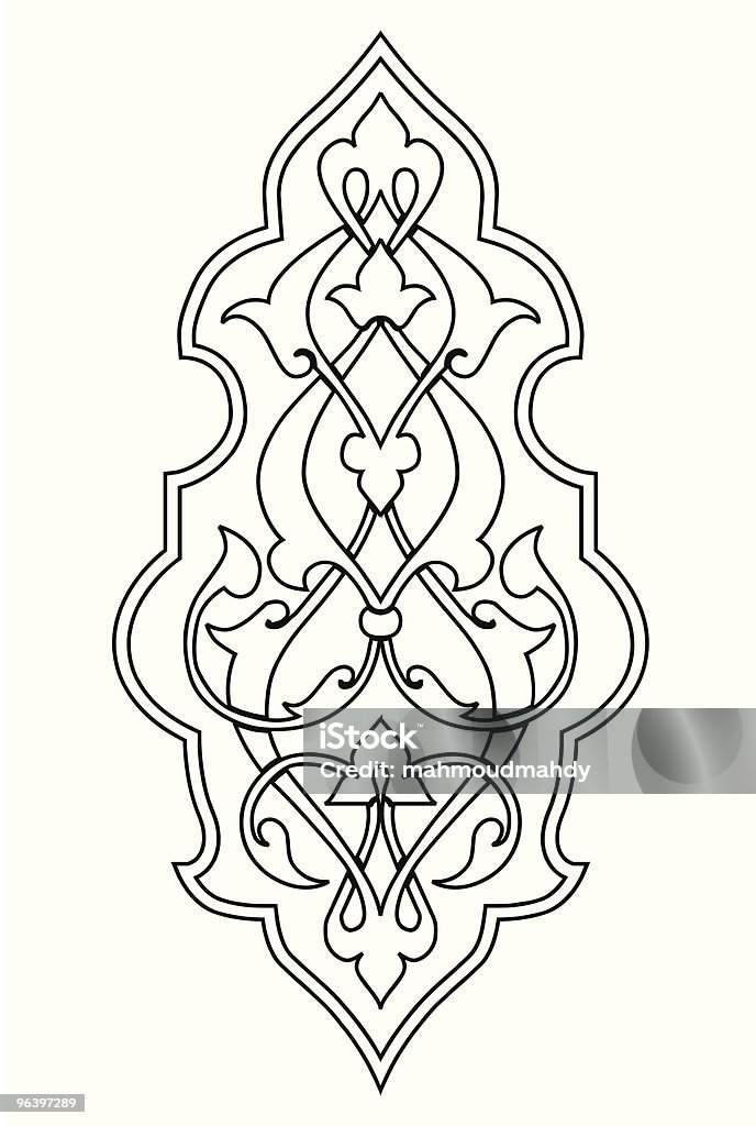 arabesque damask  Abstract stock vector