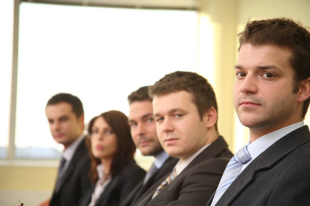 istock Conference, group of 5 business people 96397328