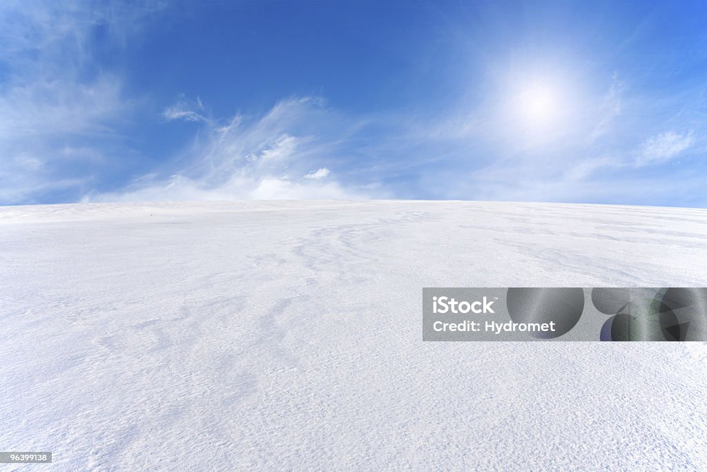 snow mountain and blue sky Blue Stock Photo