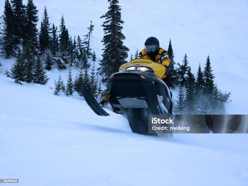 Aufgenommene-Ski-Doo - Lizenzfrei Schneemobil-Fahren Stock-Foto