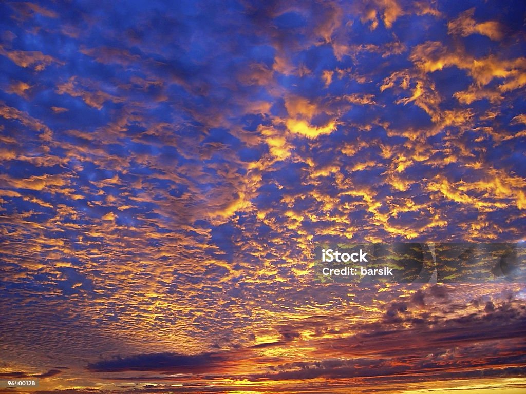 Beautiful sunset over the ocean  Abstract Stock Photo