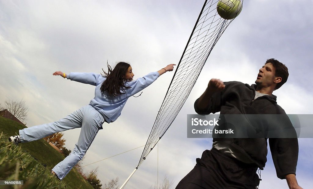 Dois jogadores de vôlei - Royalty-free Adulto Foto de stock