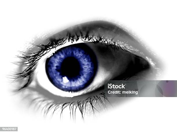 Abstrato Azul Olho - Fotografias de stock e mais imagens de Abstrato - Abstrato, Adulto, Azul