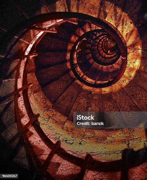 Abstract Spiral Grunge Pattern Stock Photo - Download Image Now - Abstract, Aging Process, Animal Shell