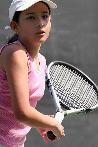 girl テニス - tennis serving playing women ストックフォトと��画像