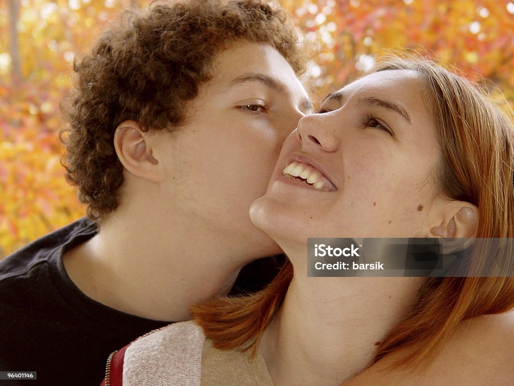 Otoño retrato - Foto de stock de Abrazar libre de derechos