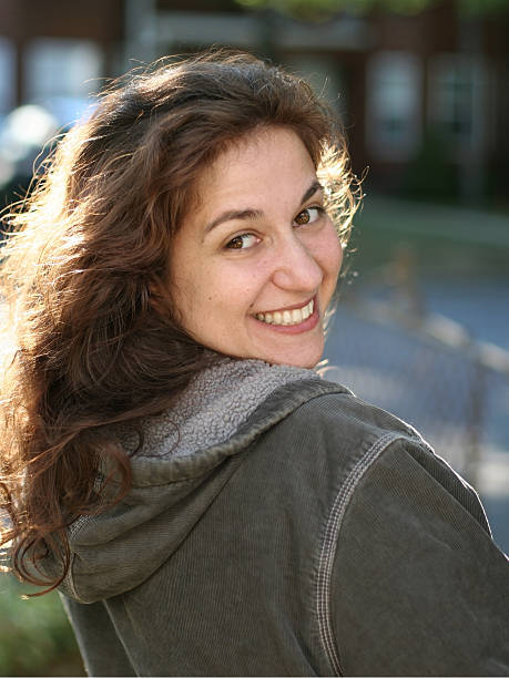istock Happy young woman outdoors 96401233