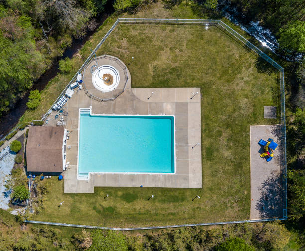 istock Community pool before the swim season start 964013302