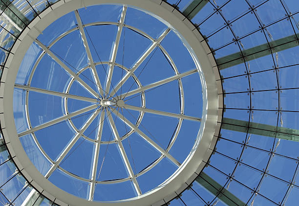 istock Glass domed ceiling in a modern building 96401360