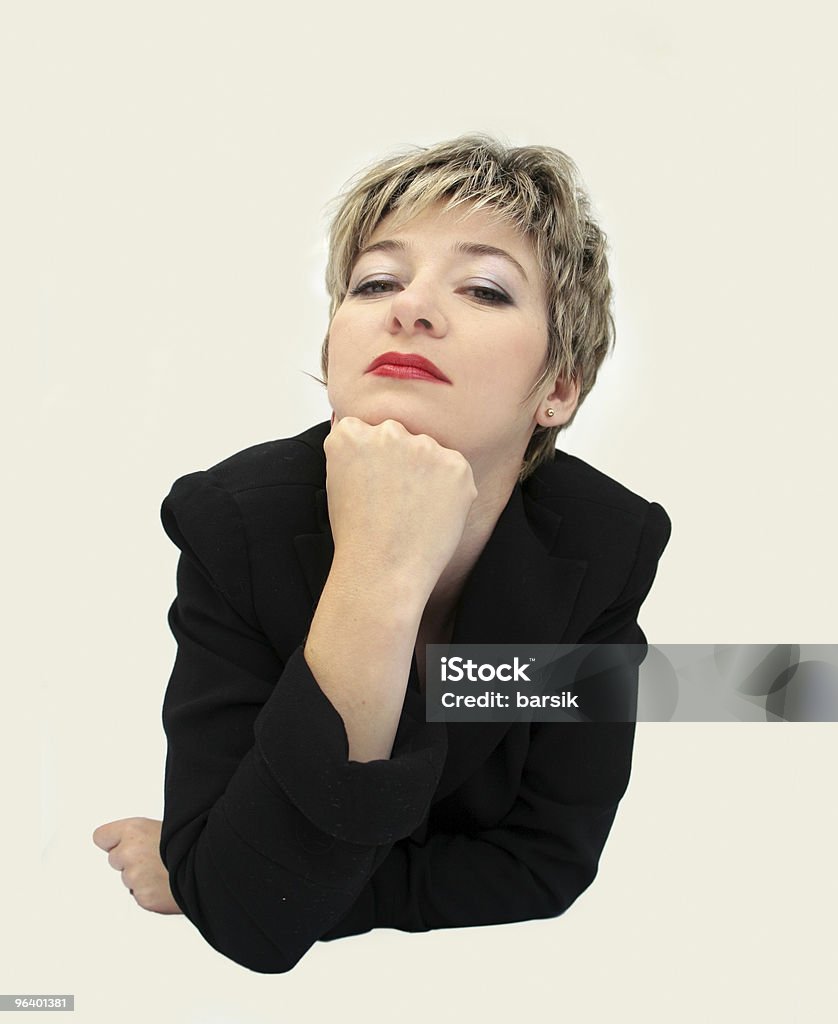 Divertido Retrato de mujer de negocios - Foto de stock de Actitud libre de derechos