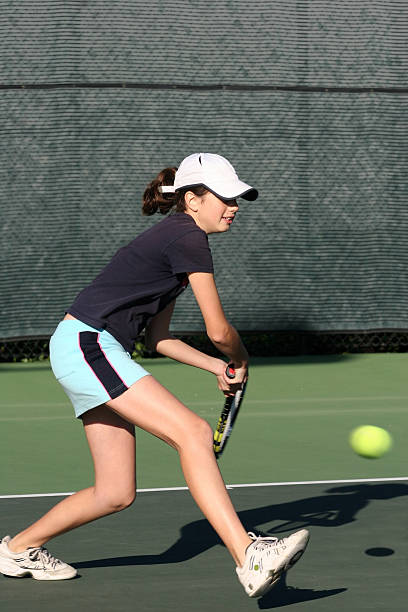 istock Girl playing tennis 96401798