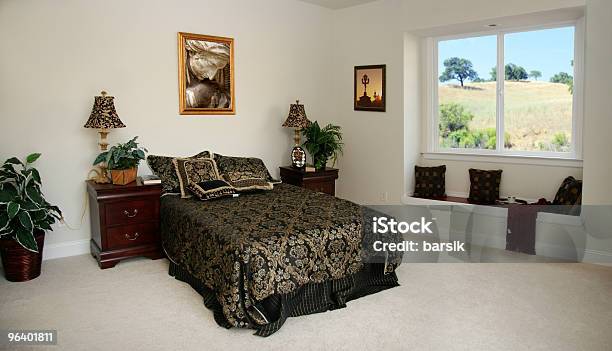 Spacious Bedroom Stock Photo - Download Image Now - Bedding, Bedroom, Border - Frame