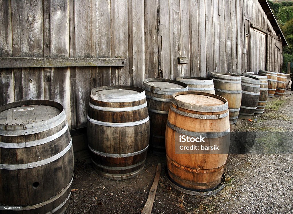 Barrels  Abandoned Stock Photo