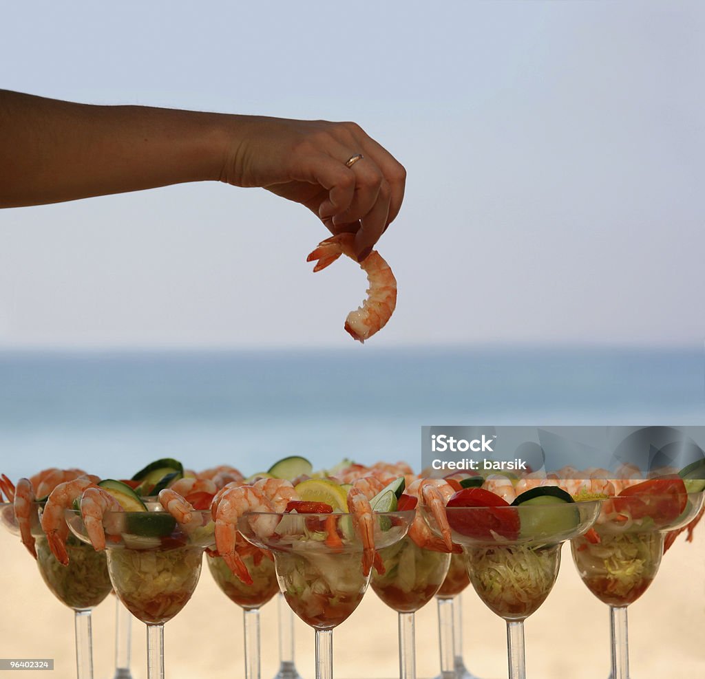 cocktail de crevettes roses - Photo de A la mode libre de droits