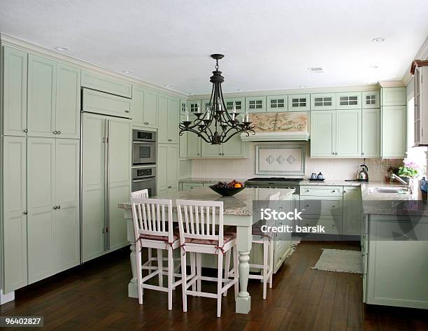 Country Style Kitchen Stock Photo - Download Image Now - Rural Scene, Chair, Color Image