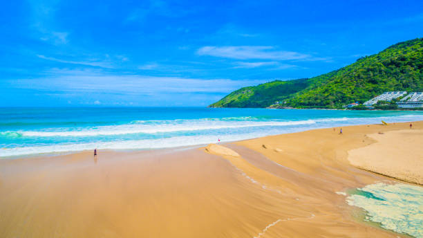 istock big wave in Naiharn beach. good for surfing 964028730