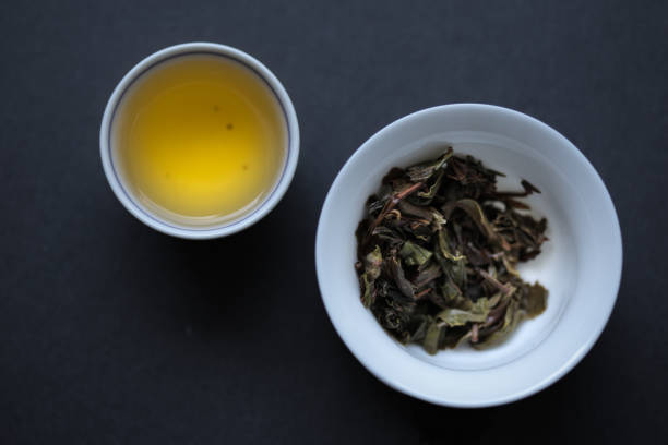 istock First Flush Ghaan, liquor and steeped leaves 964045032