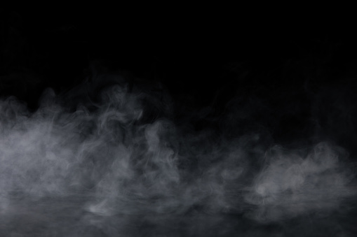 Resumen humo sobre fondo negro photo